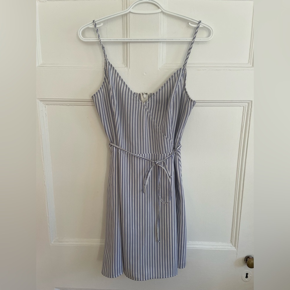 Dynamite | Striped Blue Sleeveless Dress